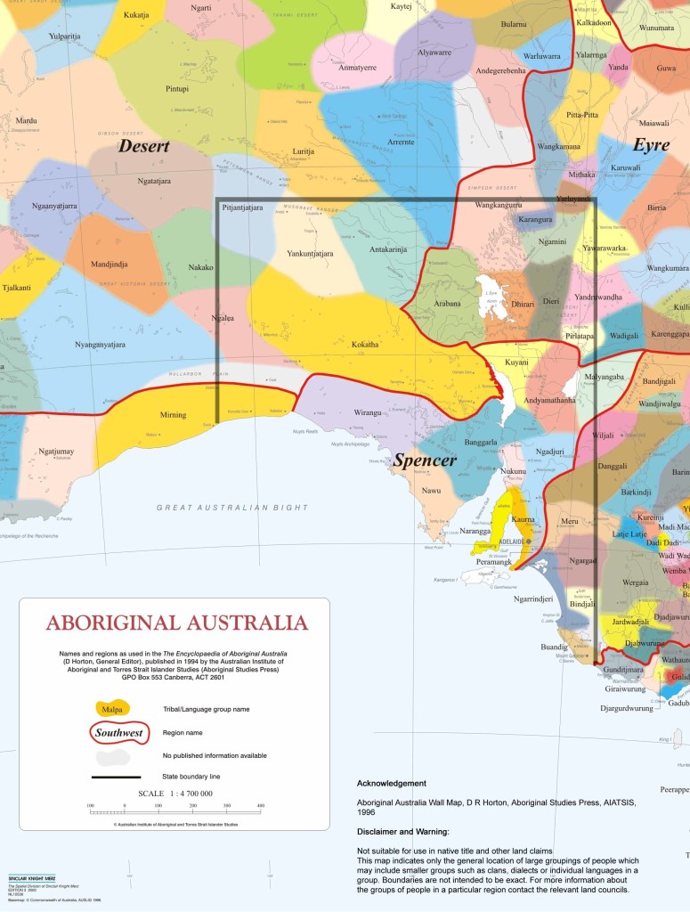 Aboriginal South Australia Map