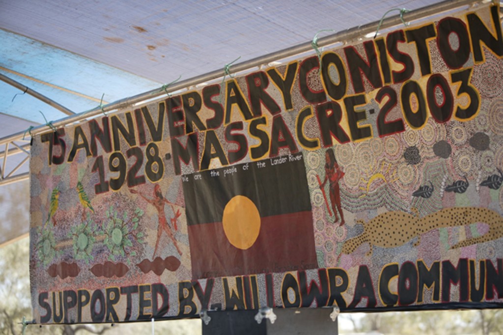 Banner made by the Willowra Community for the Commemoration of t