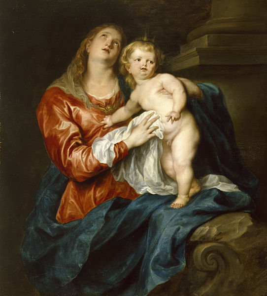 542px-Anthony_van_Dyck_-_Virgin_and_Child_-_Walters_37234