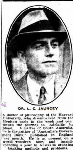 Dr. L.C. Jauncey .... 1934